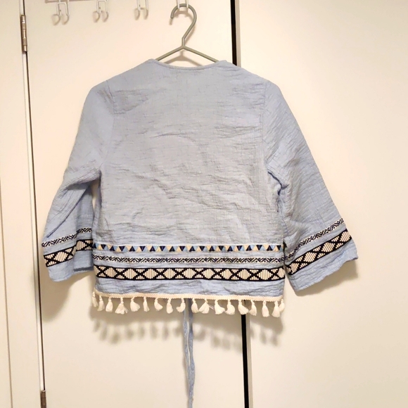 Zara fringed embroidered jacket - Picture 2 of 4